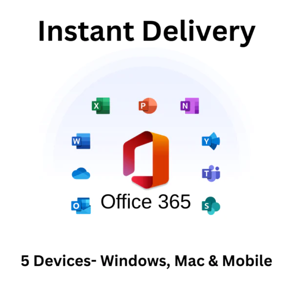 Office 365 Professional Plus – 5 Devices PC/MAC/Android - Image 1